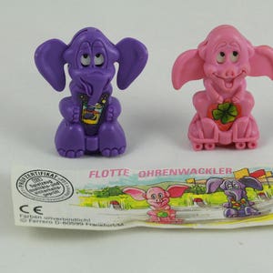 Kinder Egg Toys, Rolling Monster Toys, &quot;Fast Earwax Creatures&quot;, Purple and Pink Kinder Toys, Kinder Egg Monsters, Cute Kinder Toys