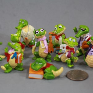College Crocodiles, University Crocodiles, Teachers and Students Crocodiles, Kinder Egg Set. Collectible Set, Kinder Crocodile Set. Students