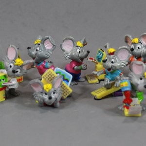 Computer Mice Set, Computer Mice Kinder Toys, Computer Mice Kinder Egg Set, Clever Computer Mice, Computer Mice Collectible Set, Adorable