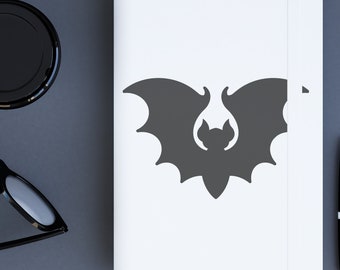 Pendant Bat - Vinyl Sticker - Permanent or Removable Decal