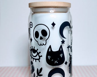 Witchy Iced Coffee Glass Can (16oz)