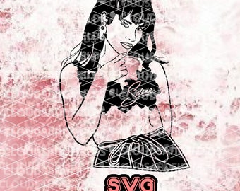 Download Free Selena Portrait Etsy SVG Cut Files