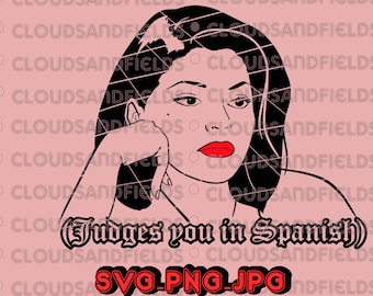 Judges you in Spanish svg