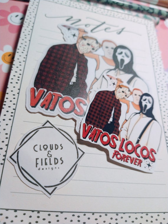 Sangre por sangre sticker vatos locos/ blood in blood out stickers/  Halloween stickers