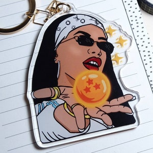 Aaliyah here to save you dbz. Keychain.