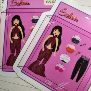 Selena inspired| Selena Q. Doll sticker|  sticker| latina doll