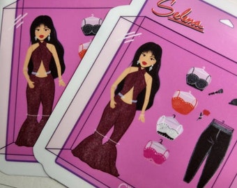 Selena inspired| Selena Q. Doll sticker|  sticker| latina doll