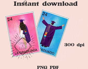 Los Graduados png tarjetas de loteria
