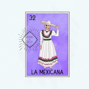 La Mexicana png, mexicana png, Mujer mexicana pdf, la mexicana loteria