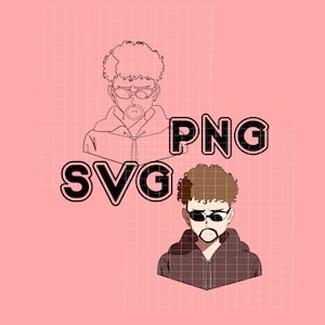 bad bunny anime  svg  / layered svg / png bad bunny/ yonaguni svg/ Bad bunny anime svg