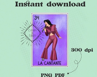 La Cantante Loteria Card Image (Digital Download)