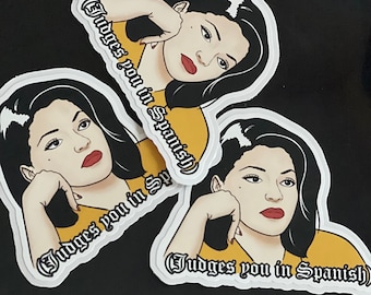 Judges You in Spanish Sticker