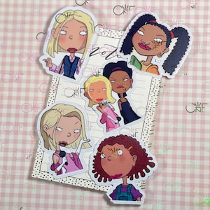 90s stickers, the 90’s pack, nostalgia stickers, as told by ginger