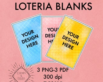 loteria blanks / loteria png blanks/ Mexican loteria / loteria clasica / classic loteria