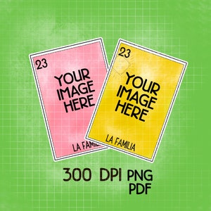 Blanko La Familia, Loteria Karten. Lottokartenrohlinge png