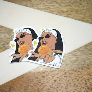 Aaliyah sticker Here To Save You Dbz