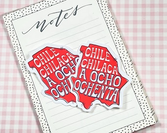 Chihuahua Mexico sticker- chile chilaca a ocho ochenta sticker- chihuahua mexico sticker