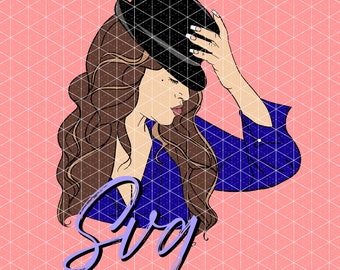 Jenni Rivera SVG colors /  layered svg /mexican svgs