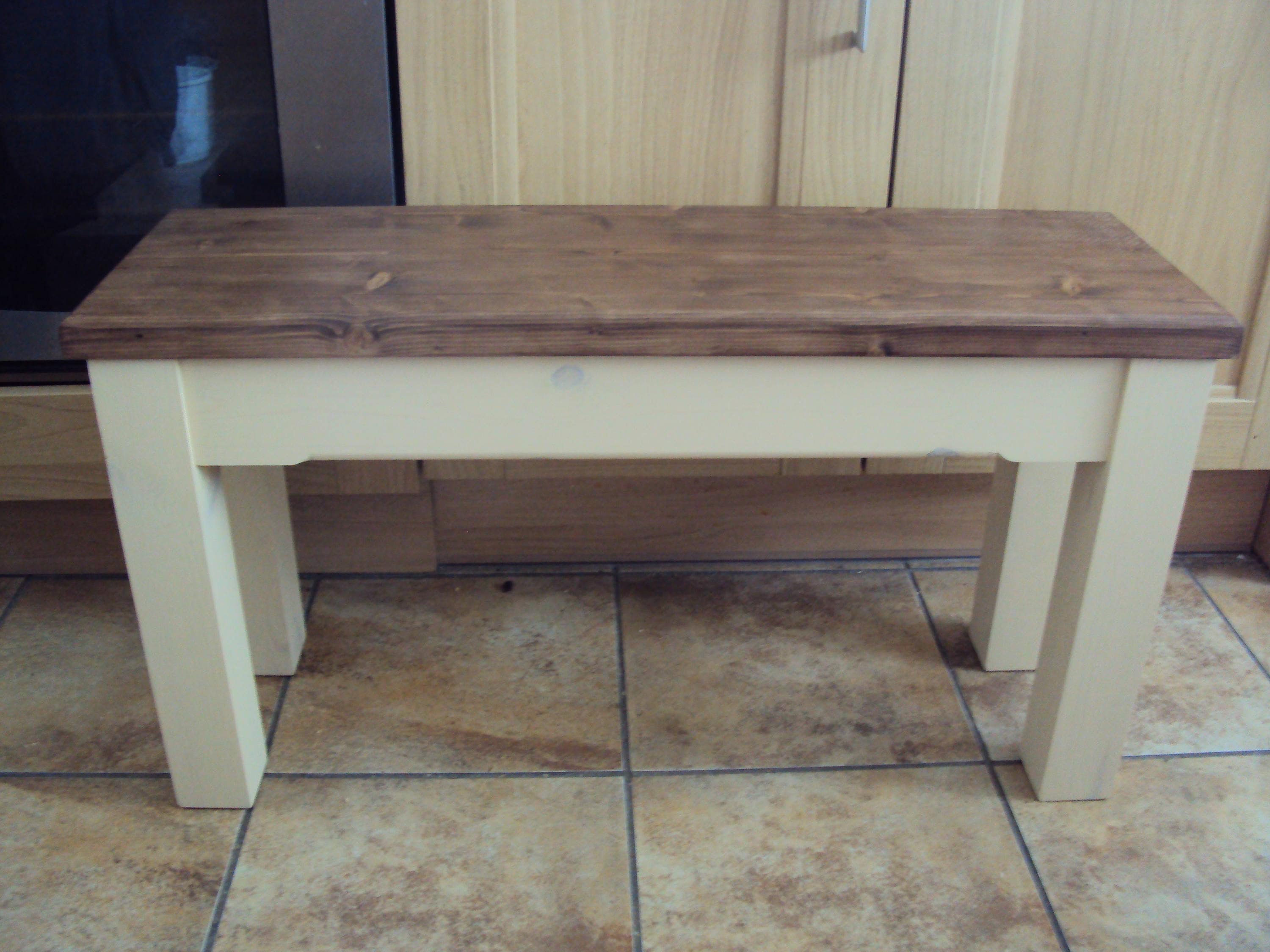 Wooden Handmade Kitchen Dining Bench Sturdy And Solid Etsy