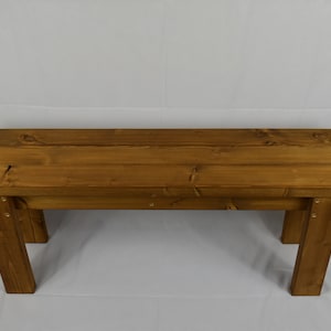 Handmade wooden bench garden kitchen dining bench