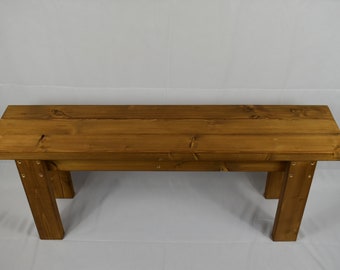 Handmade wooden bench garden kitchen dining bench