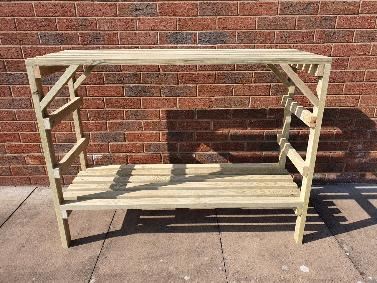 Wooden Greenhouse Staging Potting Bench Very Solid 2 Tier Etsy UK