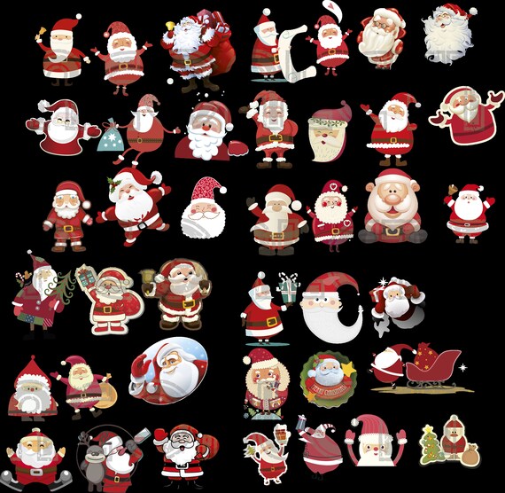Santa Svg Santa Pdf Santa Ai Santa Claus Svg Santa Claus Etsy