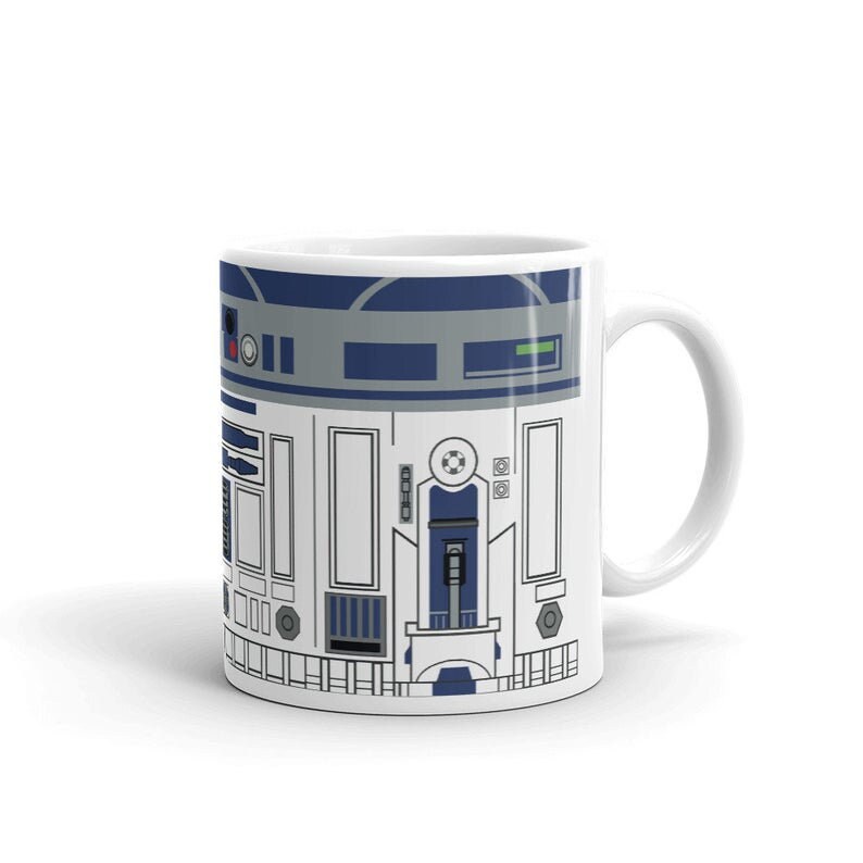 Star Wars R2-D2 Patent Print #2 Coffee Mug by Visual Design - Pixels