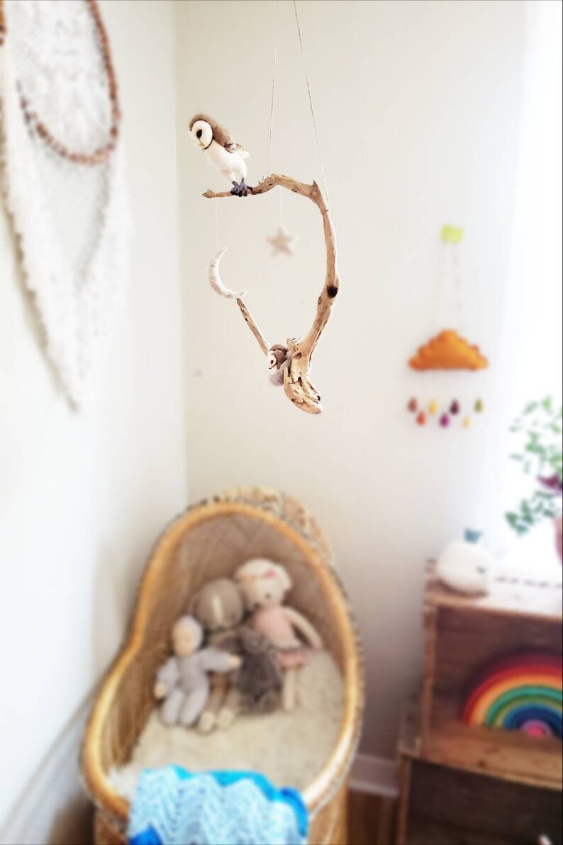 Felt Owl Nursery Wall Hanging Unique Nursery Decor Needle - Etsy Canada