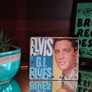 ELVIS PRESLEY G.I. BLUES, Record Purse, Gifts For Elvis Fan, Album Cover purse image 1