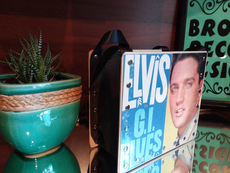 ELVIS PRESLEY G.I. BLUES, Record Purse, Gifts For Elvis Fan, Album Cover purse image 2