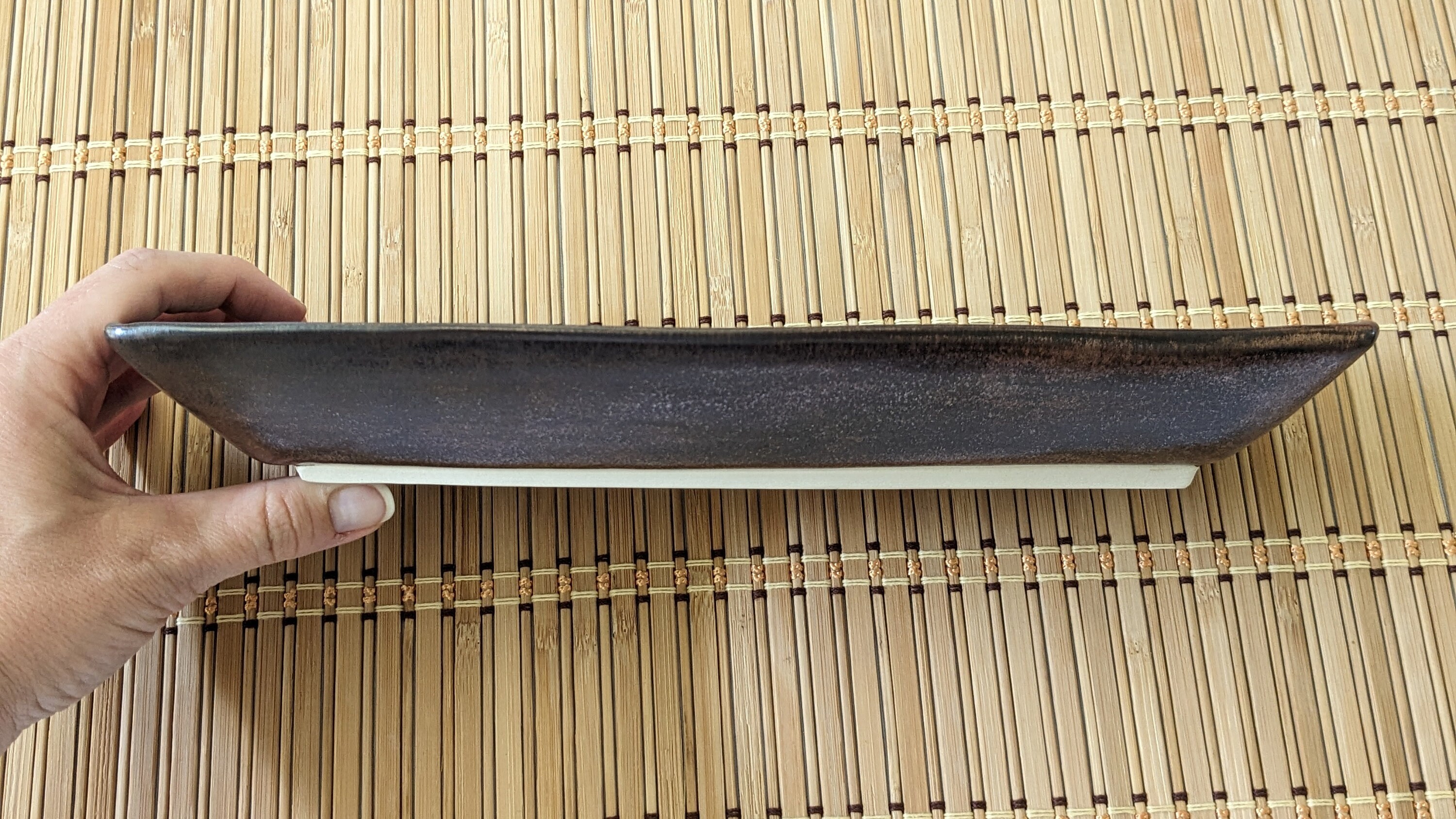 Deep Serving Tray Turquoise and Copper Etsy