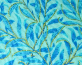Luminous by Chong-A Hwang - Timeless Treasures Fabrics - Floral CM2987 Blue - By the fat quarter, half yard, or yard