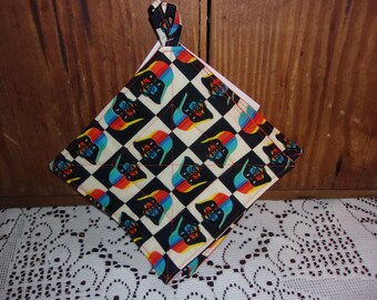 Star Wars - Rainbow Darth Vader kitchen potholders - 7 inch - Set of Two - Great gifts