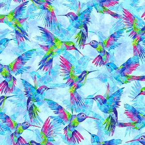 Hummingbird Heaven by Elizabeth Isles for Studio E Fabrics - 100% Cotton - By the Yard, Half Yard or Fat Quarter