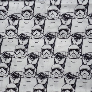 Star Wars Stormtroopers print on white 100% cotton fabric