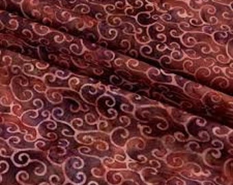 Island Batik Brookview Swirl  - 100% Cotton Batik Fabric - Great for quilting or sewing projects - Sold by the Fat Quarter