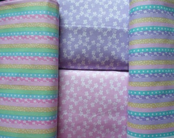 Floral Nursery Prints by Patti Reed Designs - 5 Different Prints on 100% Cotton - By the Fat Quarter, Half Yard or Yard