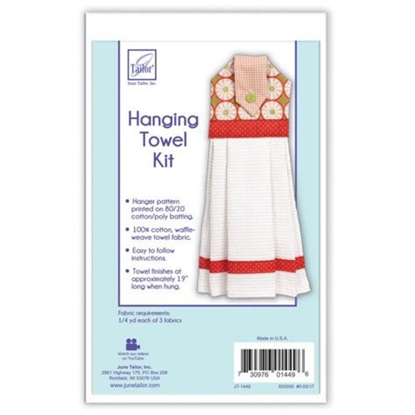 June Tailor Quilt As You Go Hanging Towel Kit - Just add Fabric!
