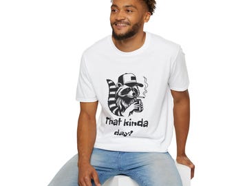 Tired Raccoon That Kinda Day T-Shirt | Lazy Animal Tee