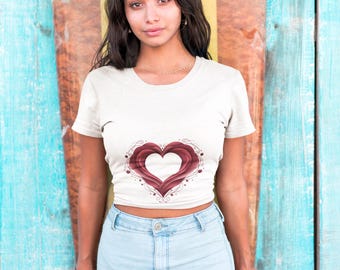 Berry Heart 'Endless Love' Tee | berry shirt, deep pink graphic