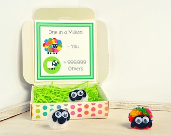 Unusual Gift | Quirky Gift | You are Unique | One in a Million | Gift for Someone Special | Rainbow Sheep | Different Gift | Eccentric Gift