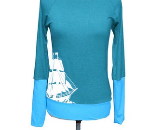 Ahoy Maritime sweater 6_petrol-turquoise-White