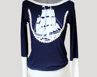 AHOI Maritimer Pulli 9 _dunkelblau/ weiß