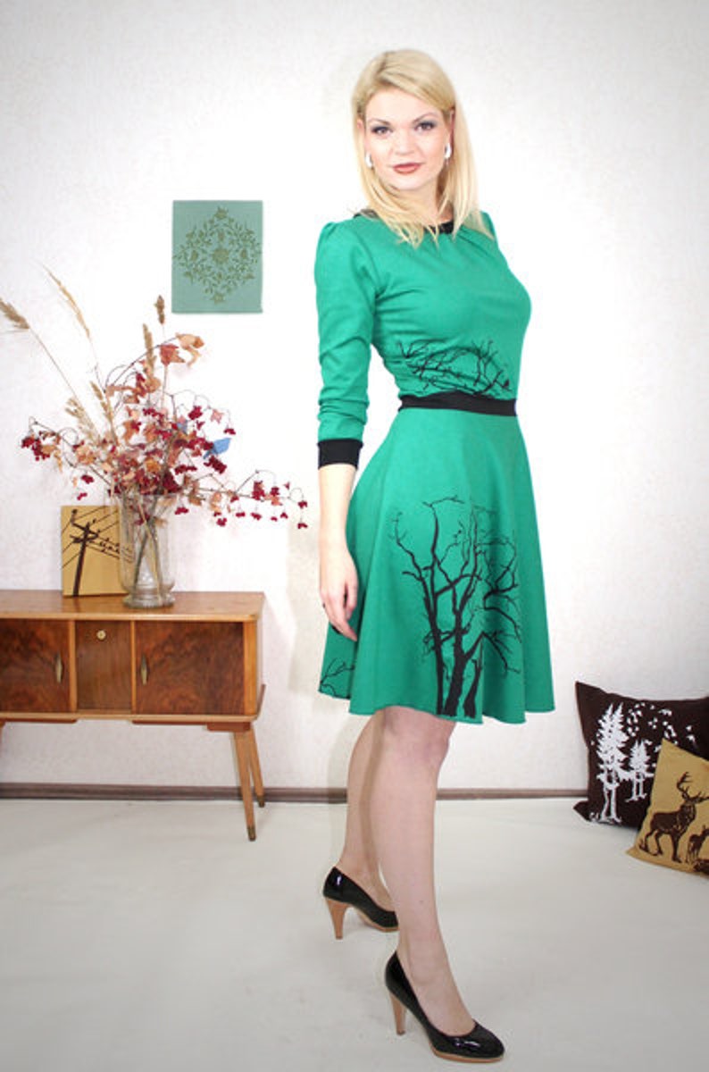 Kleid Greta 3_Baum_smaragd Bild 4