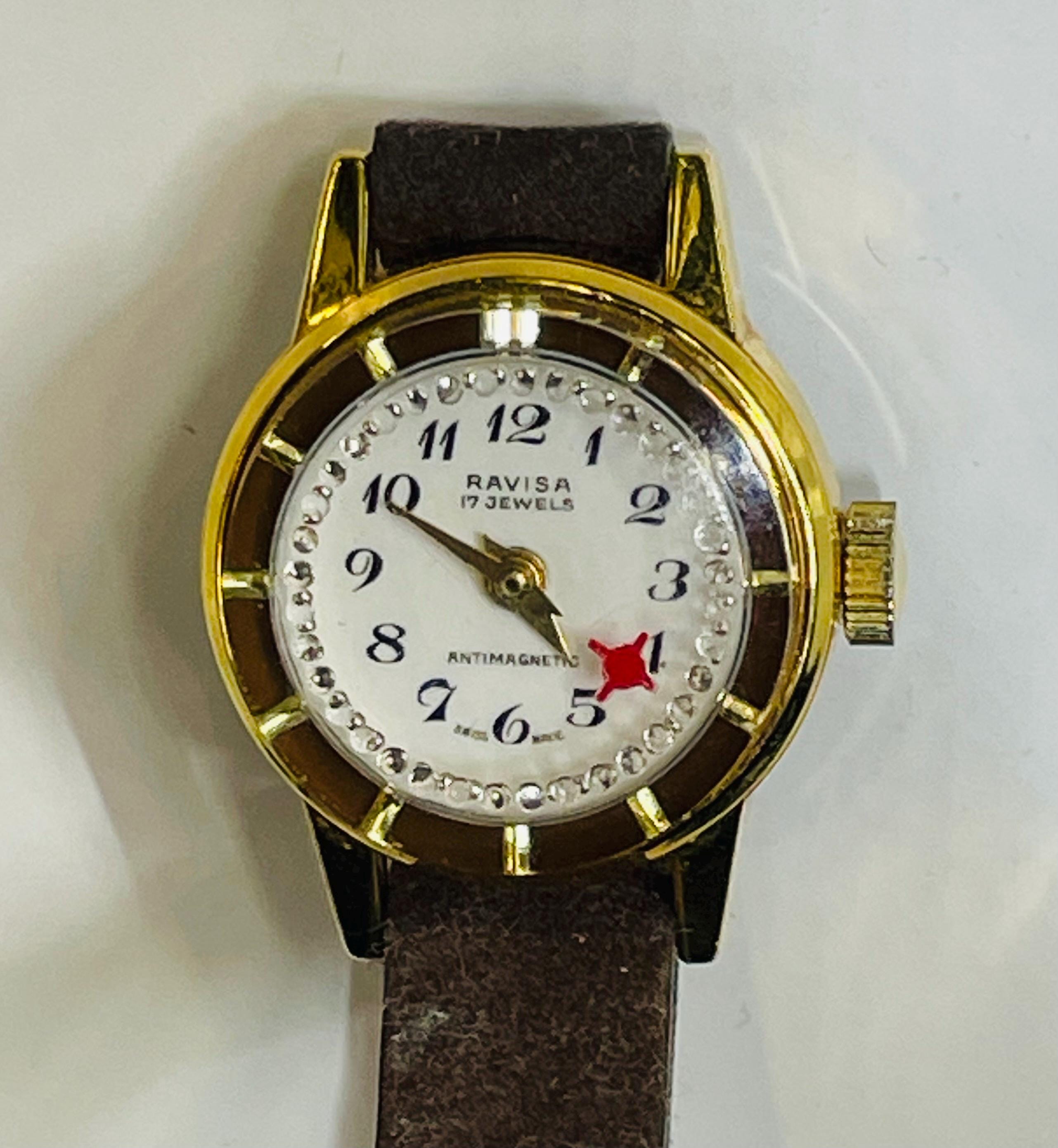 Vintage Wristwatch Women\'s Satin Embroidered 80s 90s Whimsigoth Square Dainty Vintage 1990s Unisex Two-Tone Givenchy  main image 4