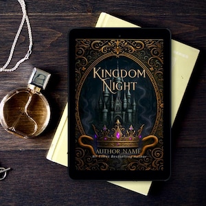 Premade Book Cover - Kingdom Night - Dark fantasy romance, Ebook Cover, urban fantasy, science fiction, fantasy, Digital Book Cover Art