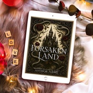 Premade Book Cover - Forsaken Land - Dark fantasy romance, Ebook Cover, urban fantasy, science fiction, fantasy, Digital Book Cover Art