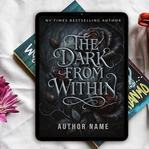 Couverture de livre préfabriquée - Dark Within - Romance fantastique sombre, couverture d&#39;ebook, fantaisie urbaine, science-fiction, fantaisie, couverture de livre numérique