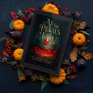 Vorgefertigtes Buchcover - As Petals Fall - Dark Fantasy Romance, Ebook Cover, Urban Fantasy, Science Fiction, Fantasy, Digital Book Cover Art